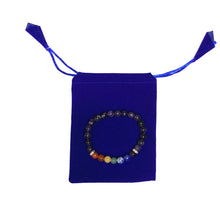 Load image into Gallery viewer, 7 Chakra and Amethyst Bracelet