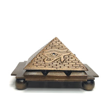 Load image into Gallery viewer, Eye Of Horus Pyramid Incense Holder