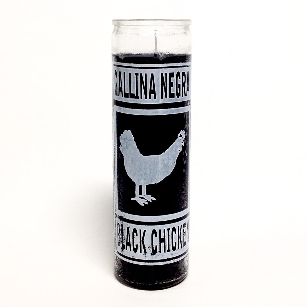 Gallina Negra veladora - Black Chicken Candle