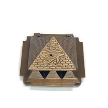 Load image into Gallery viewer, Eye Of Horus Pyramid Incense Holder