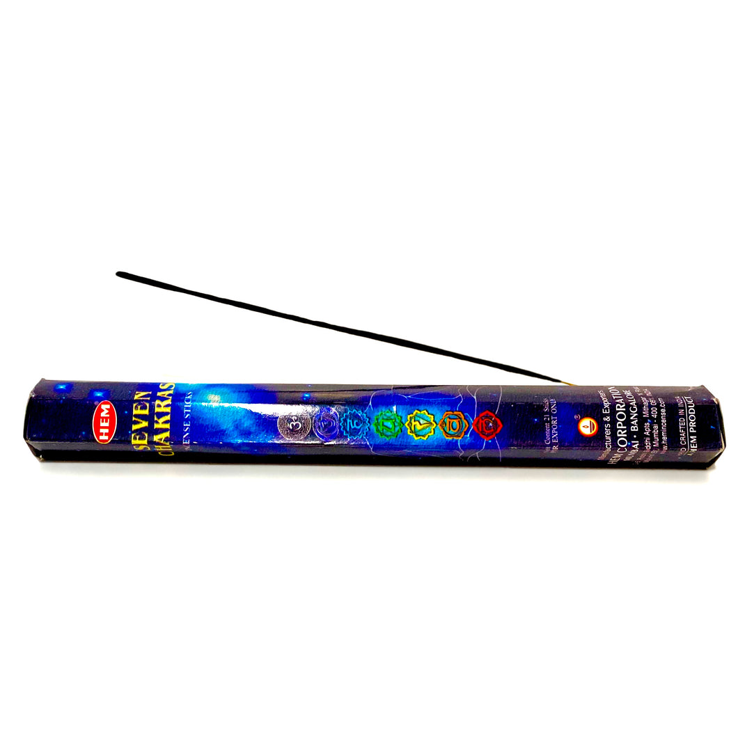 HEM Seven Chakras Incense Sticks 20 CT